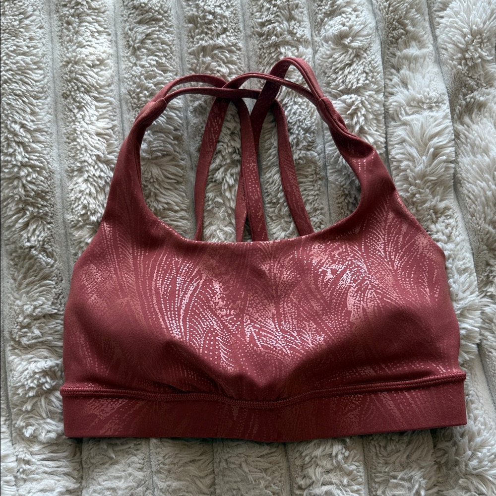 Lululemon Athletica Maroon Sports Bra